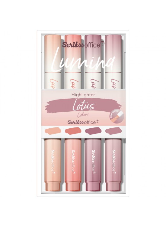 Scrikss Lumına Fosforlu Kalem Lotus 4 Lü Set