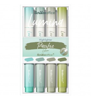Scrikss Lumına Fosforlu Kalem Pacific 4 Lü Set