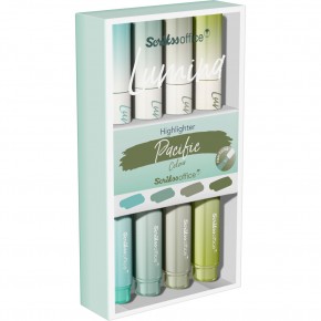 Scrikss Lumına Fosforlu Kalem Pacific 4 Lü Set