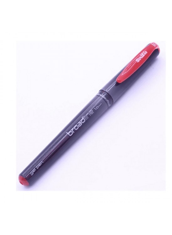 Scrikss Roller Kalem Broadline Jel 1.0 MM Kırmızı (1 Adet)