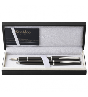 Scrikss Takım Kalem Dolma+Tükenmez Siyah 33