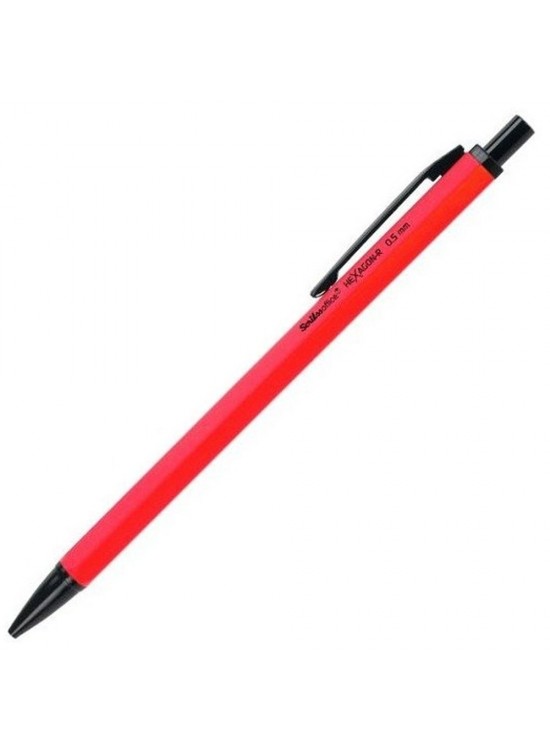 Scrikss Versatil Kalem Hexagon-R 0.7 MM Kırmızı 12 Lİ