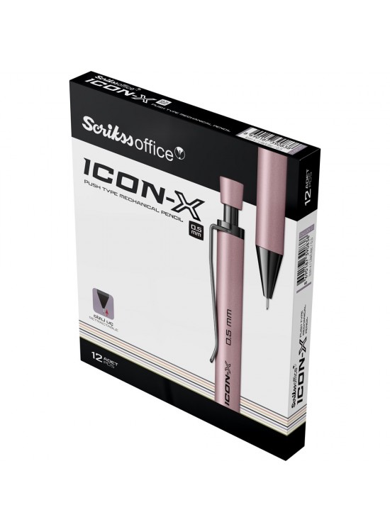 Scrikss Versatil Kalem Icon-x Metal 0.5 MM Lila 12 Li