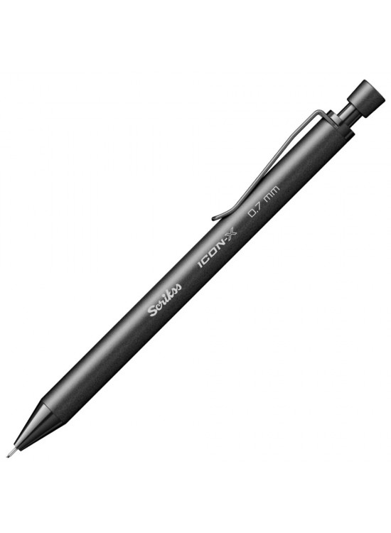 Scrikss Versatil Kalem Icon-X Metal  0.7 MM Siyah 12 Li