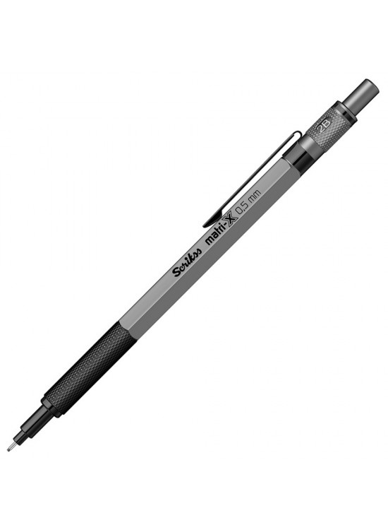 Scrikss Versatil Kalem Matri-X 0.5 MM Gri Şeffaf Amb.