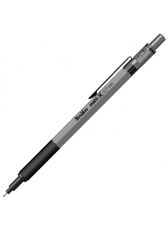 Scrikss Versatil Kalem Matri-X 0.7 MM Gri Şeffaf Ambalaj