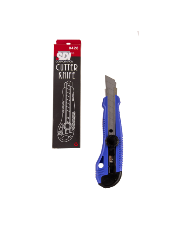 Sdi Maket Bıçağı Geniş Otomatik Kilitlemeli 0428