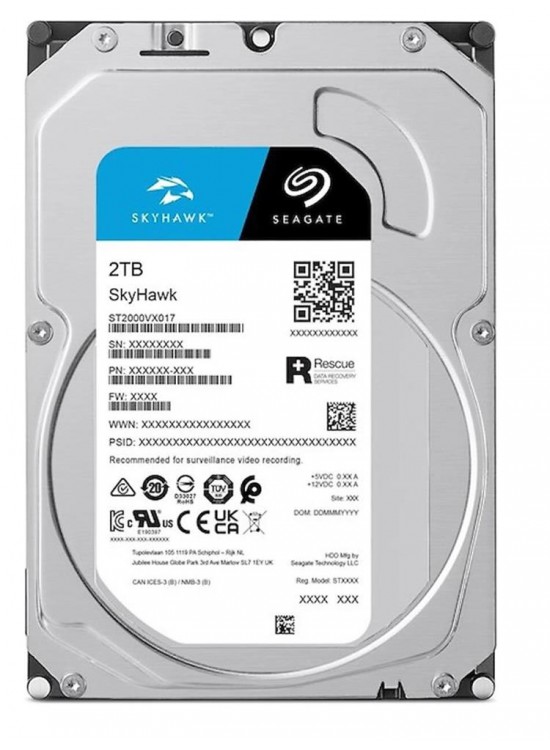 Seagate 2TB ST2000VX017 5900Rpm 256MB Harddisk 7-24 Güvenlik Diski (Koyuncu Distribitör Ürünü)