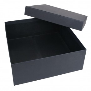 SEDİR SİYAH GEÇME KAPAK KUTU (30X30X10 CM)