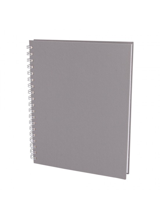 SEĞMENLER GRİ KARELİ SPİRALLİ TARİHSİZ DEFTER (19X25 CM)