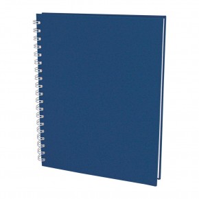 SEĞMENLER LACİVERT KARELİ SPİRALLİ TARİHSİZ DEFTER (19X25 CM)
