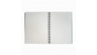 SEĞMENLER LACİVERT KARELİ SPİRALLİ TARİHSİZ DEFTER (19X25 CM)