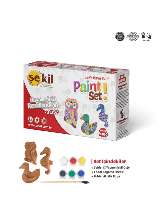 Şekil Boyama Seti 3 LÜ SKL3ST