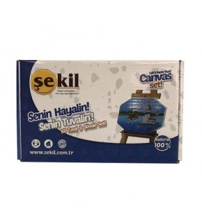 Şekil Kil Tuval & Şövale Seti