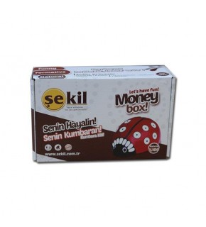 Şekil Kumbara Kiti Uğur Böceği Şekilli