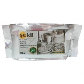 Şekil Seramik Hamuru 500 GR Beyaz VK500BYZ