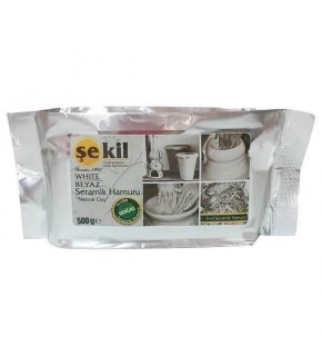 Şekil Seramik Hamuru 500 GR Beyaz VK500BYZ