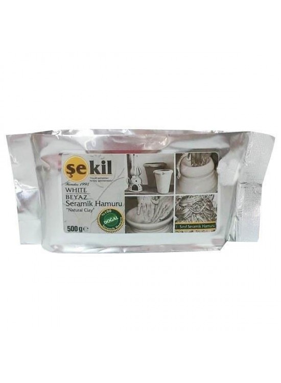 Şekil Seramik Hamuru 500 GR Beyaz VK500BYZ Şekil Seramik Hamuru 500 GR Beyaz VK500BYZ