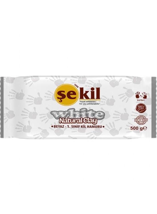 Şekil Seramik Hamuru 500 GR Beyaz VK500BYZ