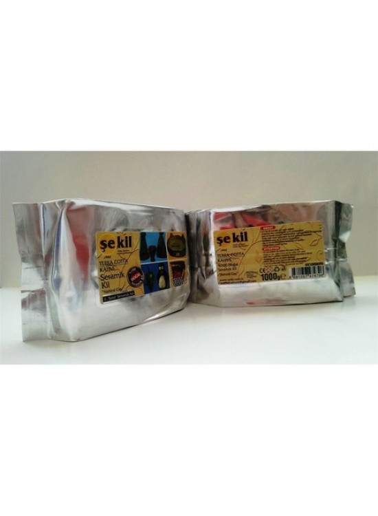 Şekil Seramik Hamuru Terracotta 1000 GR Kahverengi VK1000KHV
