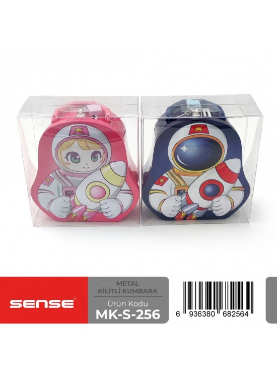 Sense Kilitli Metal Kumbara Mk-S-256