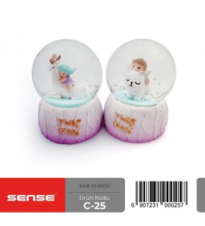 Sense Küçük Boy Işıklı Kar Küresi C-25