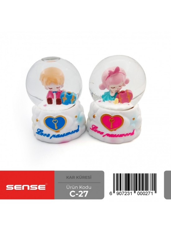 Sense Küçük Boy Işıklı Kar Küresi C-27
