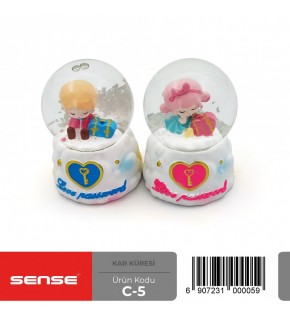 Sense Mini Işıklı Kar Küresi C-5