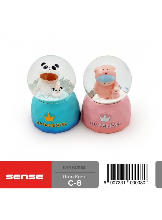 Sense Mini Işıklı Kar Küresi C-8