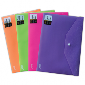 Sensho Çıtçıtlı Dosya A4 Pembe (1 Adet)