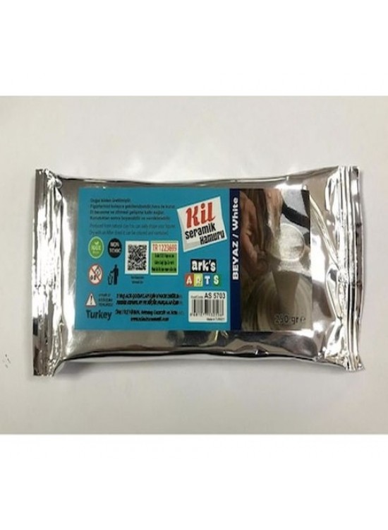 Seramik Kil Çamuru 250Gr Beyaz