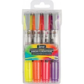 Serve Fosforlu Kalem 4 Renk SV-LKTFB4KRPC