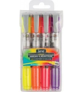 Serve Fosforlu Kalem 4 Renk SV-LKTFB4KRPC