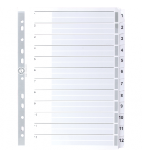 Serve Seperatör 1-12 Rakamlı Kağıt A4 SV5325