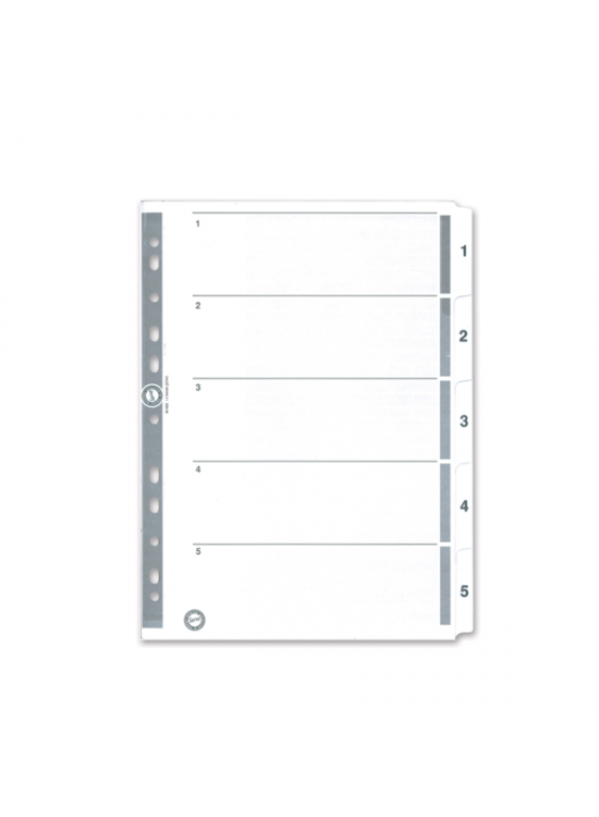 Serve Seperatör 1-5 Rakamlı Kağıt A4 SV5323