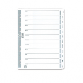 Serve Seperatör Aylar Kağıt A4 SV5329