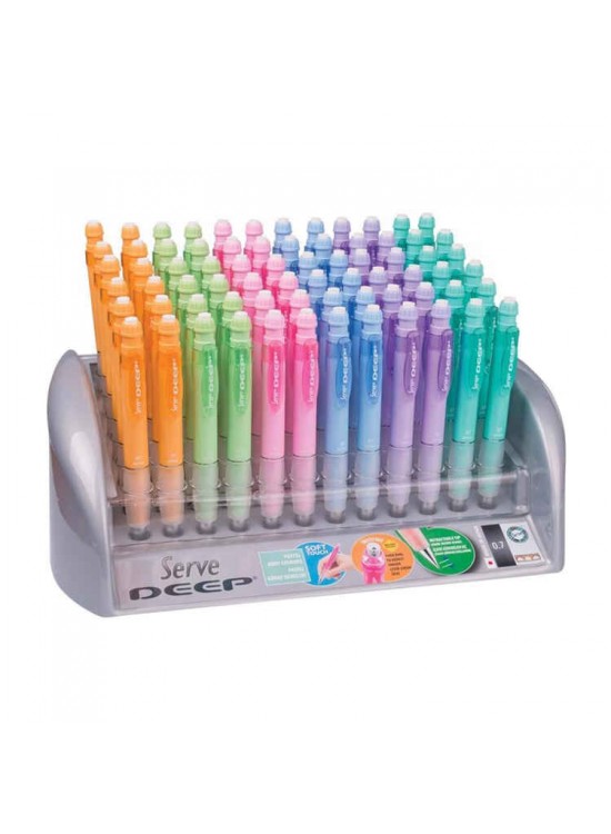 Serve Versatil Kalem Deep 0.7 MM Doğa Desen Pastel 72 Lı Serve Versatil Kalem Deep 0.7 MM Doğa Desen Pastel 72 Lı