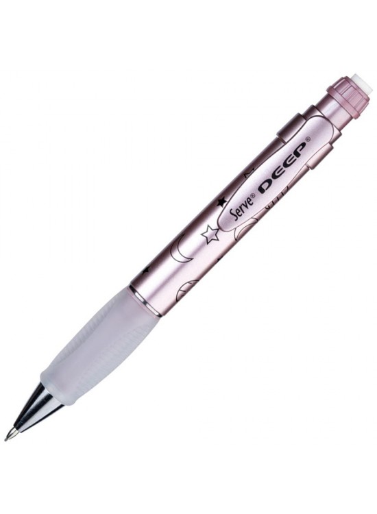 Serve Versatil Kalem Deep 0.7 MM Met Roze Ay-yıldız (1 Adet)
