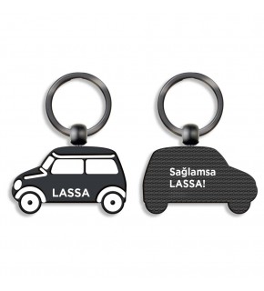 SEYFİYAZ SİYAH ÇİFT YÖN METAL ANAHTARLIK