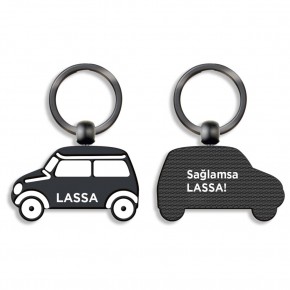 SEYFİYAZ SİYAH ÇİFT YÖN METAL ANAHTARLIK