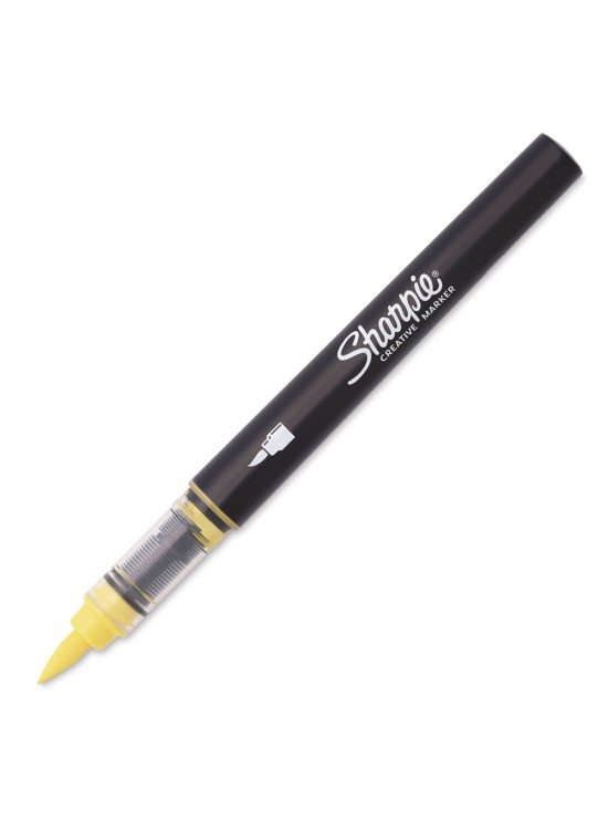 Sharpie Akrilik Markör Fırça Uç Sarı SH-2218065 (1 Adet)