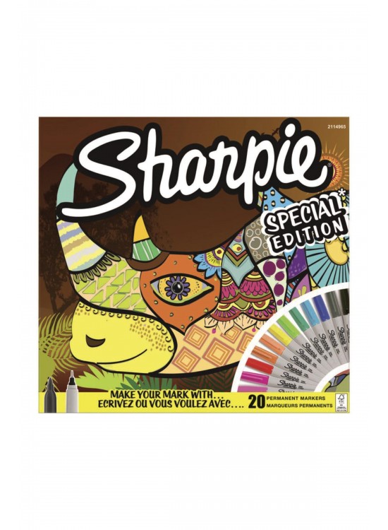 Sharpie Markör Permanent Fine 20 Li Gergedan 2110122