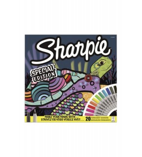 Sharpie Markör Permanent Fine 20 Li Kaplumbağa