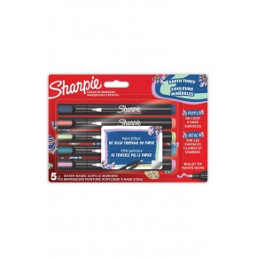 Sharpie Markör Akrilik Doğa Tonları Yuvarlak Uç 5 Li Bl Sh-2213380