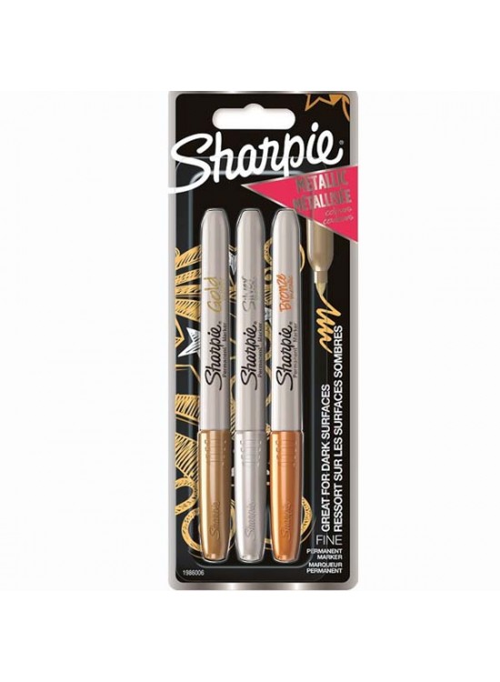 Sharpie Markör Metalik 3 Lü Bl Karışık Renk 1986006