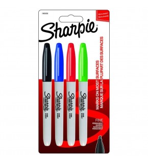 Sharpie Markör Permanent Fine 4 LÜ Standart Renk 1985858