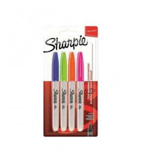Sharpie Markör Permanent Fine Canlı Renkler 4 LÜ 2065403