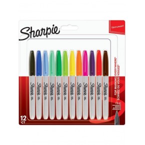 Sharpie Markör Permanent Fine Karışık Renk 12 Lİ 2065404