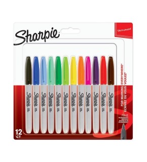 Sharpie Markör Permanent Fine Karışık Renk 12 Lİ 2065404