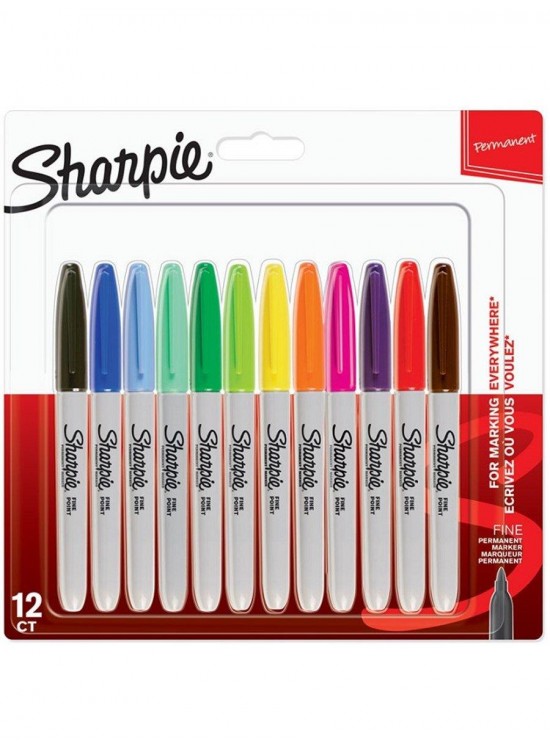 Sharpie Markör Permanent Fine Karışık Renk 12 Lİ 2065404